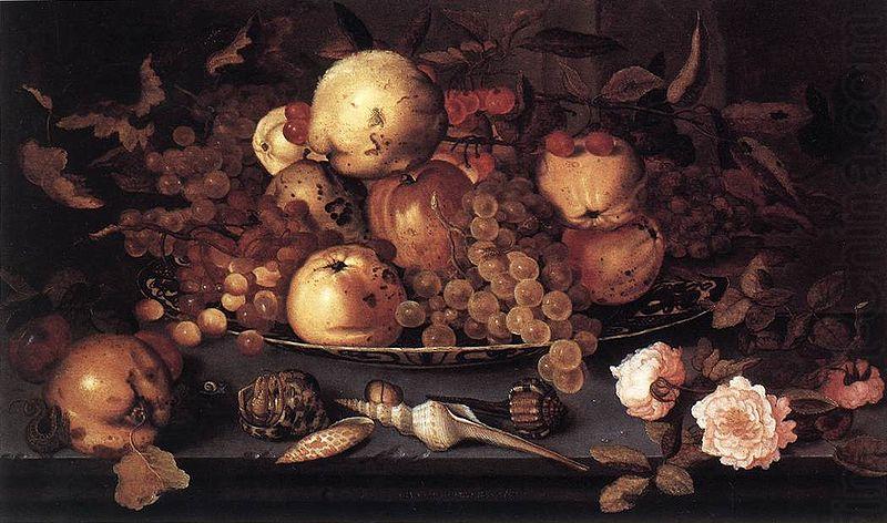 Still life with Dish of Fruit, Balthasar van der Ast